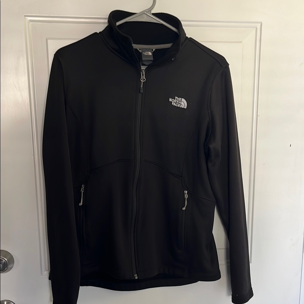 Women’s Size Large The North Face Black Jacket with Sporty Design